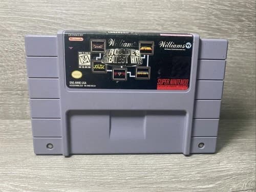 Williams Arcade's Greatest Hits - Authentic Super Nintendo Game SNES - Tested