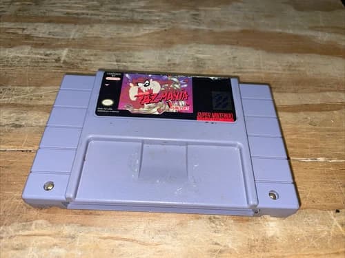 Taz-Mania (Super Nintendo Entertainment System, 1993). Cartridge Only Tested