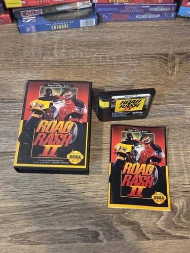 Road Rash 2 II (Sega Genesis, 1992) Complete CIB W/Manual - Tested and Working
