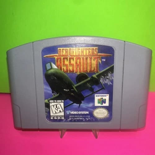 AeroFighters Assault (Nintendo 64, 1997) N64 Game Cart Only Authentic Tested