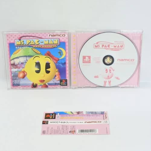 PS1 MS PACMAN Pac Man Maze Madness Spine * Playstation For JP System p1