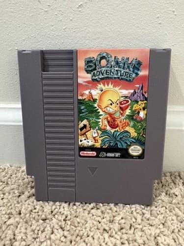 Bonk's Adventure Nintendo Entertainment System NES Game Cartridge