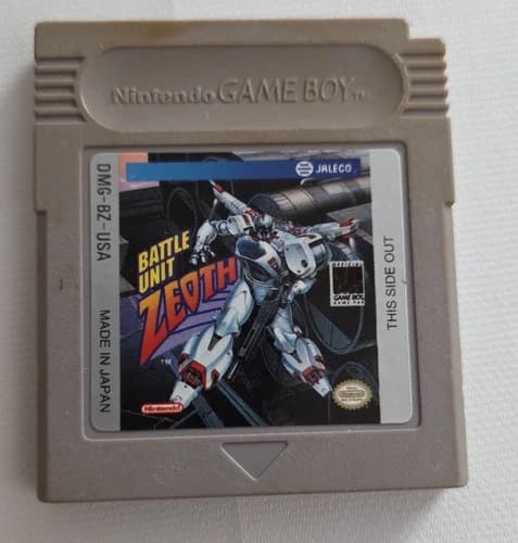 Battle Unit Zeoth Nintendo Game Boy 1991 Gameboy Jaleco Original Genuine TESTED