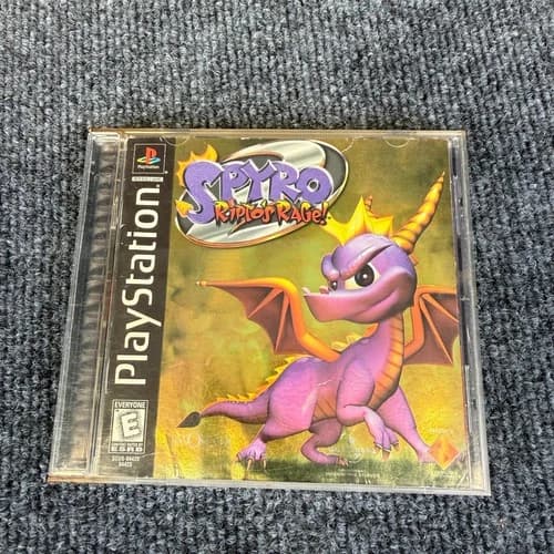 Spyro 2: Ripto's Rage (Sony PlayStation 1, 1999) PS1 Complete Gold Foil Tested