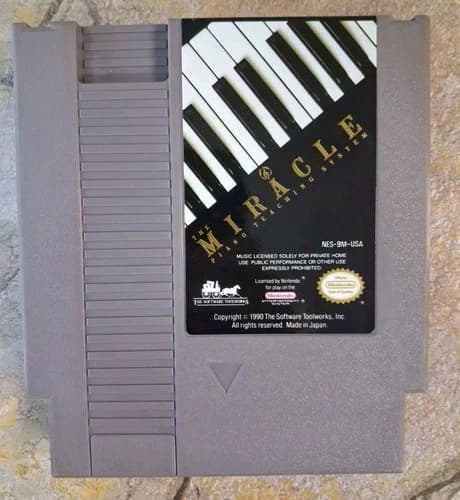 The Miracle Piano Teaching System Cartridge - NES **SEE DESC**