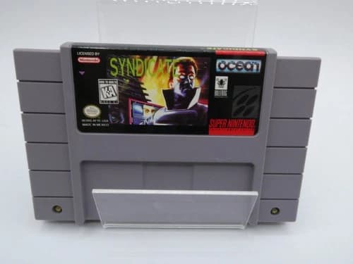 Syndicate (SNES Super Nintendo 1993) Game Cartridge Cart Only Tested and Working