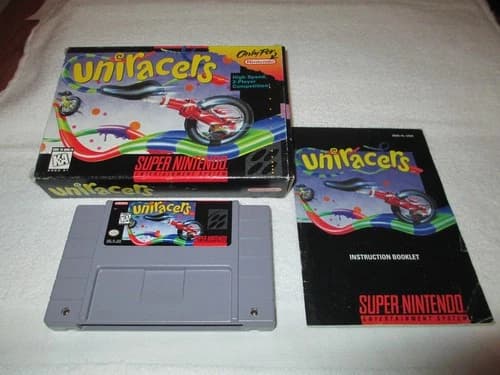 UNIRACERS SUPER NINTENDO SNES COMPLETE CIB