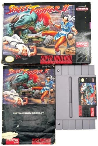 Street Fighter 2 II SNES Super Nintendo Box Manual