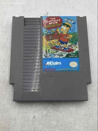 Vintage Nintendo NES The Simpsons: Bart Vs. The Space Mutants Video Game