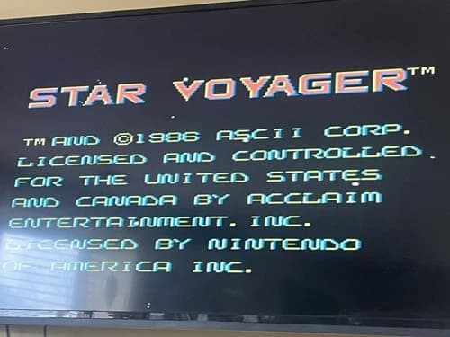 Star Voyager (Nintendo Entertainment System, 1987) — STAR VOYAGER for NES