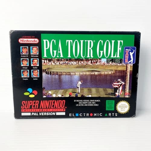 PGA Tour Golf + Box, Manual - SNES - Tested & Working - Free Postage