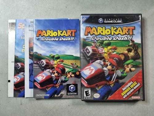 Mario Kart Double Dash (Nintendo GameCube, 2003) CIB Complete W/Manual Inserts