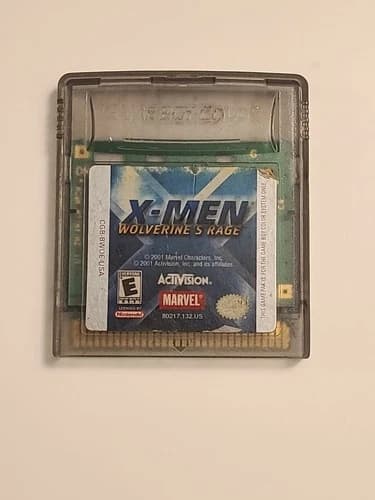 X-Men Wolverine's Rage Nintendo Game Boy Color Authentic Cartridge Only