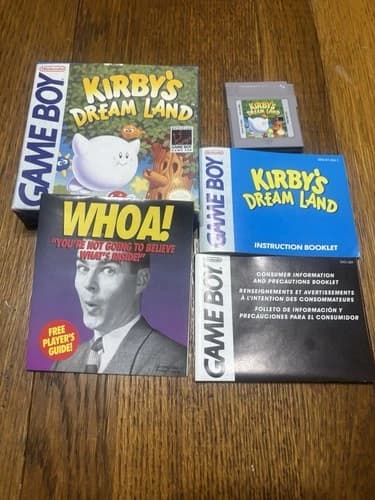Kirby's Dream Land (Nintendo Game Boy NGB, 1992) COMPLETE CIB Authentic! FAST