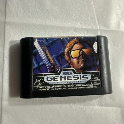 Technocop Techno Cop Sega Genesis 1990 - Tested & Working - Cart Only