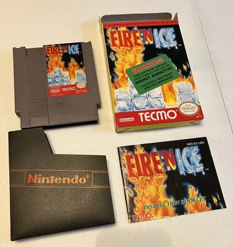 FIRE 'N ICE CIB NES! NICE CONDITION! COMPLETE!! SELLING TOO LOW. RAISING SOON!
