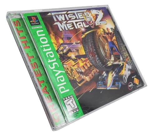 Twisted Metal 2 PS1 PlayStation Complete Black Label NTSC CIB Classic Game