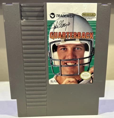 John Elway's Quarterback Nintendo Entertainment System, 1989 NES - Tested