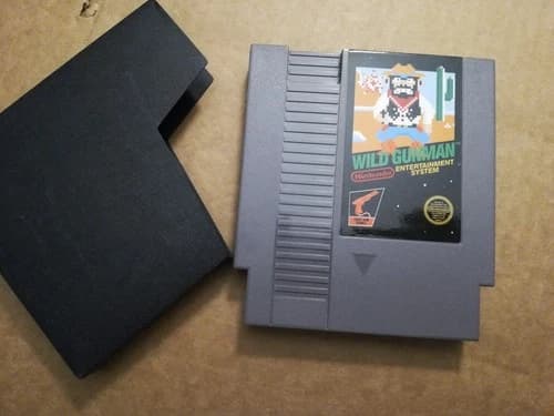 WILD GUNMAN Nintendo NES Game Cartridge 5 Screws on Back RARE Tested and Works