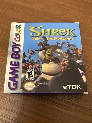 Shrek: Fairy Tale Freakdown Gameboy Color 2001 CIB Tested