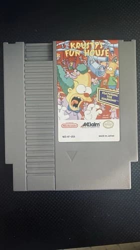 Krusty's Fun House Nintendo NES Video Game