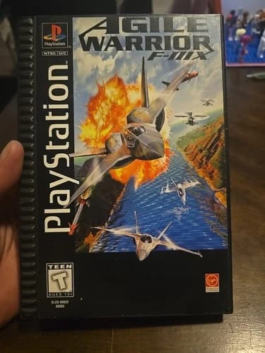 Agile Warrior F-111X Playstation 1 PS1 disc Long Box CIB