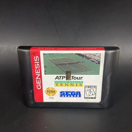 ATP Tour Championship Tennis (SEGA Genesis) Cleaned Tested Working