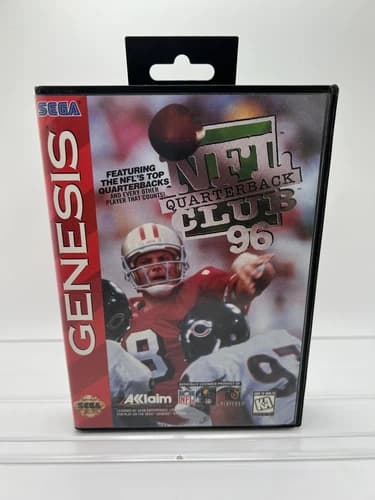 NFL Quarterback Club 96 Sega Genesis (1995) Complete CIB TESTED WORKS