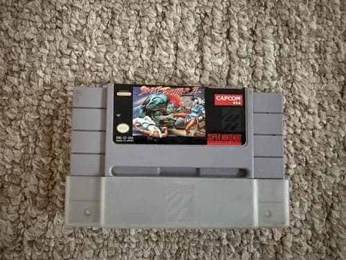 Capcom Street Fighter II SNES Game Cartridge Super Nintendo Tested Pre-owned