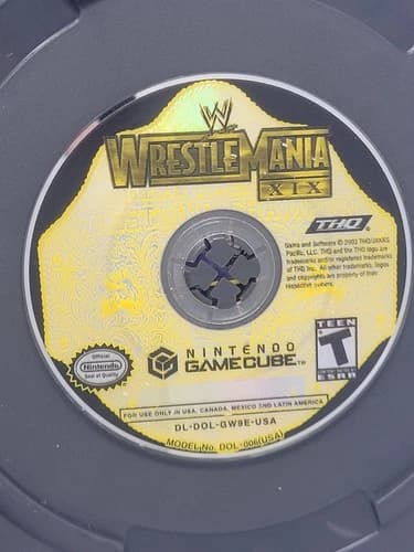 WWE Wrestlemania XIX (Nintendo GameCube, 2003) - Disc Only Tested works
