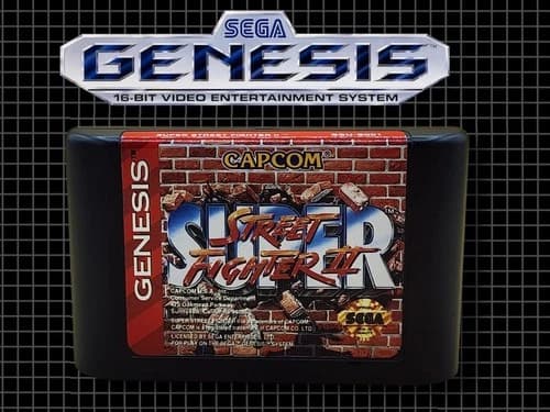 1994 Sega Genesis Super Street Fighter II Video Game Cartridge Only