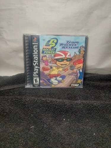 Rocket Power Team Rocket Rescue PlayStation PS1 CIB Nickelodeon Black Label