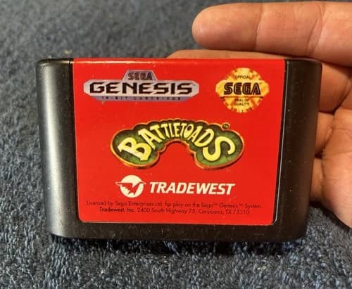 Battletoads (Sega Genesis, 1991) Cartridge Only Tested Working Nice!