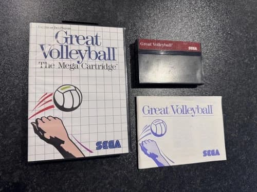Great Volleyball (Sega Master System) IN BOX BOXED COMPLETE