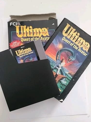 Ultima: Quest of the Avatar (Nintendo NES) in Box with Manual