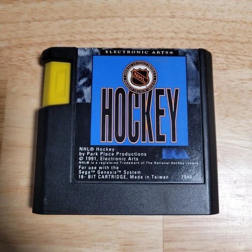 NHL Hockey Sega Genesis, 1991 - Tested