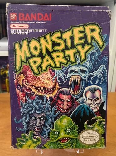 Monster Party (Nintendo, NES) CIB Complete