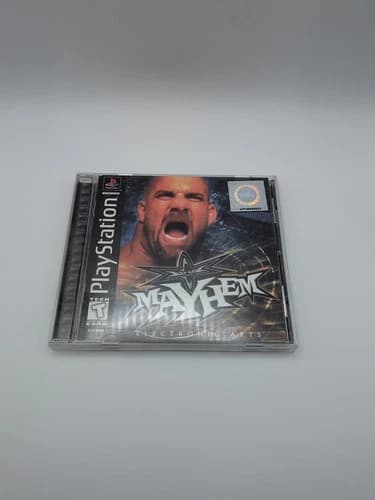 WCW Mayhem PlayStation PS1 Video Game 1999 CIB Tested And Working