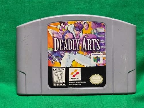 Nintendo 64 N64 Deadly Arts Authentic Cartridge Tested Working