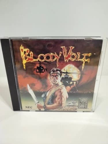 Bloody Wolf (TurboGrafx-16, 1990) CIB tested
