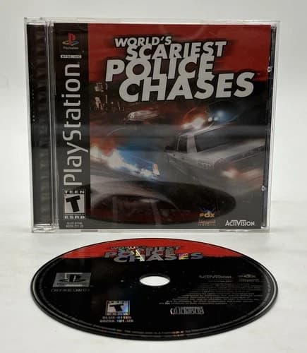 World's Scariest Police Chases Sony PlayStation 1 PS1 CIB w Registration Card
