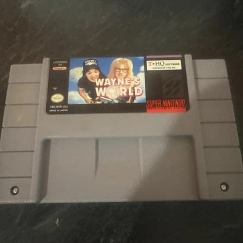Waynes World Nintendo SNES Game Cart ONLY Authentic