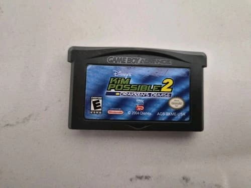 Disney's Kim Possible 2 Drakken's Demise GBA Game Boy Advance - Cartridge Tested