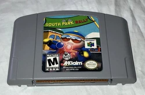 South Park Rally Nintendo 64 N64 Racing Game Cartridge Acclaim M NTSC-U/C