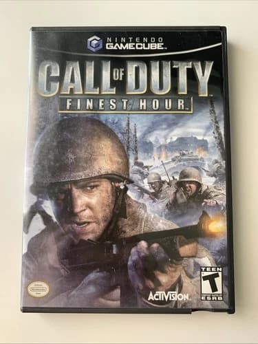 Call of Duty: Finest Hour (Nintendo GameCube 2004) CIB Complete w/ Manual Tested