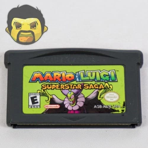 Mario and Luigi SuperStar Saga GBA Authentic Nintendo GameBoy Advance 2003 B