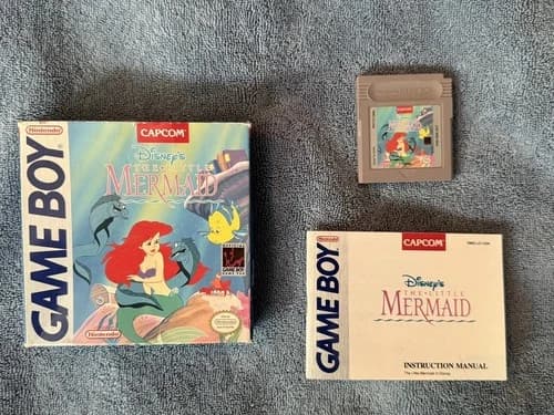 The Little Mermaid Game Boy 1993 Capcom - CIB Complete in Box and Tested Disney