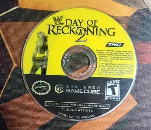 WWE: Day of Reckoning 2 (Nintendo GameCube, 2005) DISC ONLY-TESTED