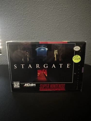 Super Nintendo SNES Stargate 1995 Complete in Box CIB