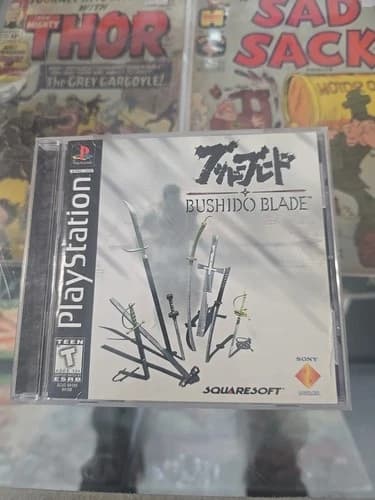 Bushido Blade 1 PS1 PlayStation 1 Disc Tested CIb Complete Black Label CIB Rare